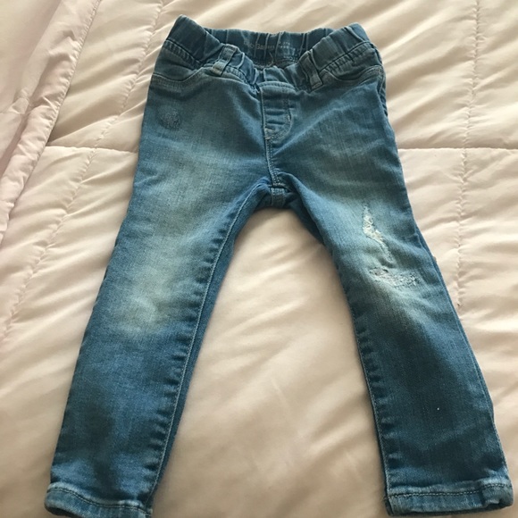 baby distressed jeans